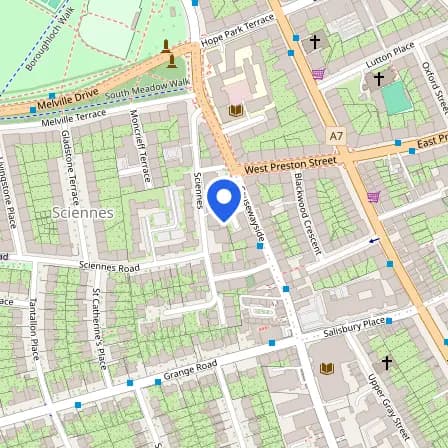 Map showing the location of Prometric Test Center in City of Edinburgh