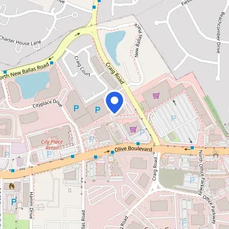 Map showing the location of Prometric Test Center in Creve Coeur