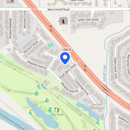 Map showing the location of Pearson Professional Center in Norman