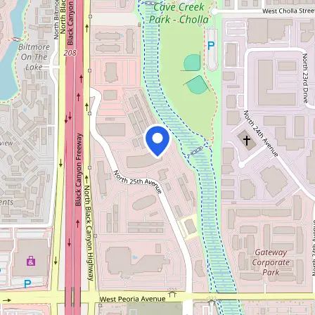 Map showing the location of Pearson Professional Centers-Phoenix AZ in Phoenix