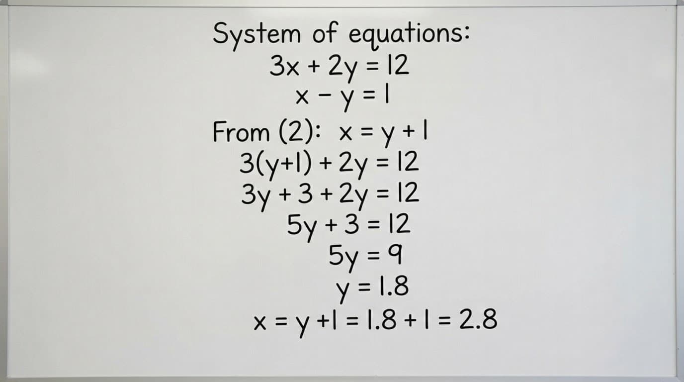 act linear-equations concepts