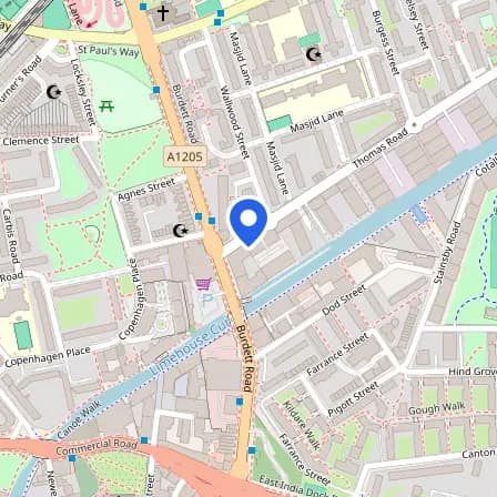 Map showing the location of Pearson Centre Limehouse in Greater London