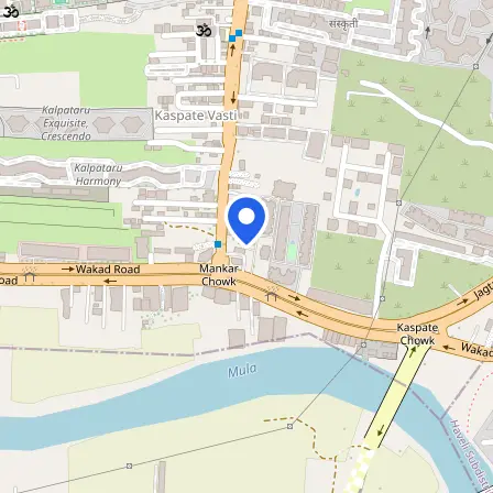 Map showing the location of Pearson VUE test center in Pune