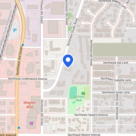 Map showing the location of Prometric Test Center in Bend