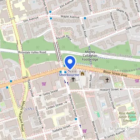 Map showing the location of Prometric Testing Centre in Toronto