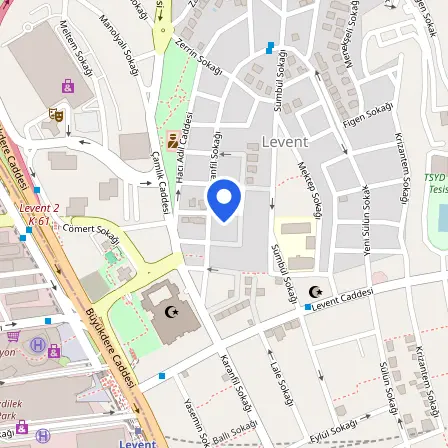 Map showing the location of PTE Pearson in Beşiktaş
