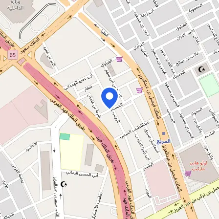 Map showing the location of Prometric Test Center in Riyadh