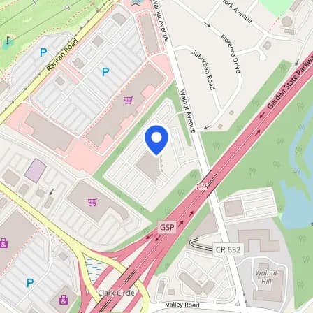 Map showing the location of Prometric Test Center in Clark