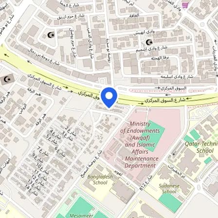 Map showing the location of Qatar PROMETRIC -Moon Beam (Official) in Doha