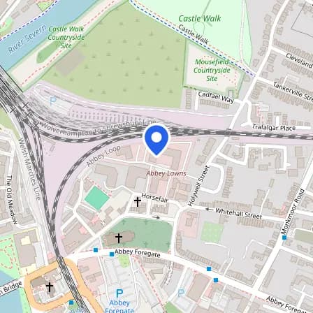 Map showing the location of Pearson Professional Centre in Shrewsbury