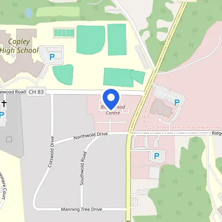 Map showing the location of Prometric Test Center in Pigeon Creek