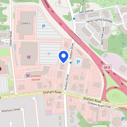 Map showing the location of Prometric Testing Center in Stow