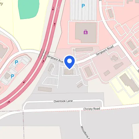 Map showing the location of Pearson Professional Center in Sioux City