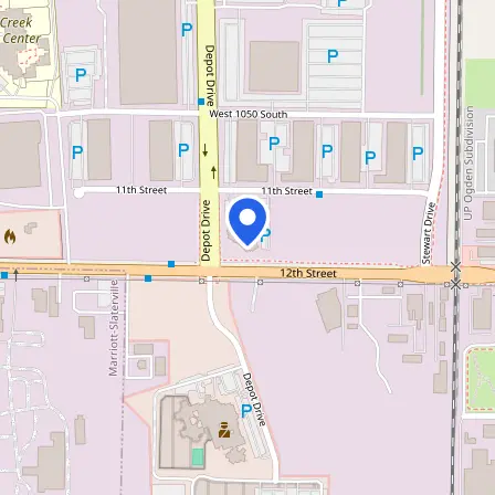 Map showing the location of Pearson Professional Center in Ogden