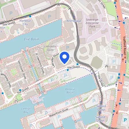 Map showing the location of Pearson VUE in Greater Manchester
