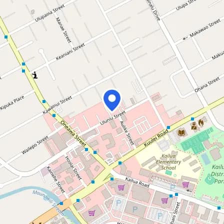 Map showing the location of Prometric in Kailua