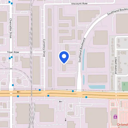 Map showing the location of Pearson VUE Test Center in Pine Castle