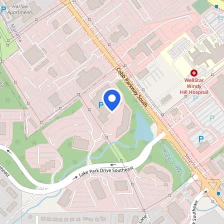 Map showing the location of Prometric Test Center in Atlanta