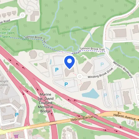 Map showing the location of Prometric Test Center in Glastonbury