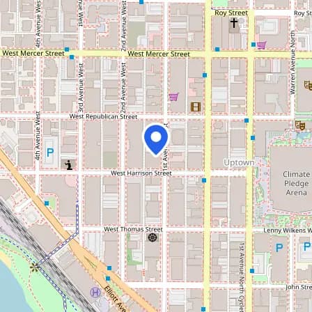 Map showing the location of Pearson Professional Testing Center in Seattle