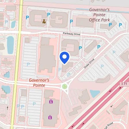 Map showing the location of Pearson Professional Center in Deerfield Township