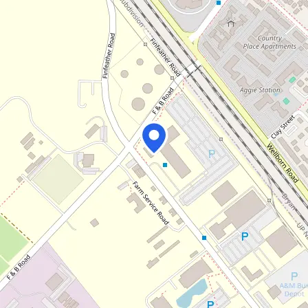 Map showing the location of Prometric Test Center in College Station