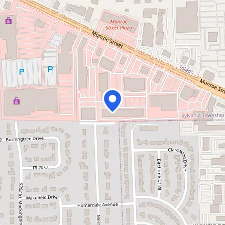 Map showing the location of Prometric Test Center in Sylvania Township