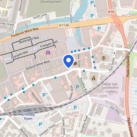 Map showing the location of Pearson Professional Centre - Grimsby in Grimsby