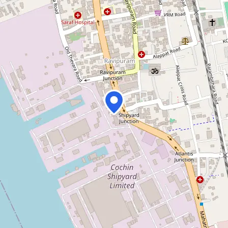Map showing the location of LanguageCert & Pearson VUE in Ernakulam