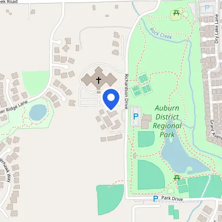 Map showing the location of Pearson VUE - Authorized Test Center in Placer County
