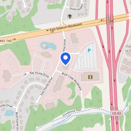 Map showing the location of Pearson Professional Center in Columbia