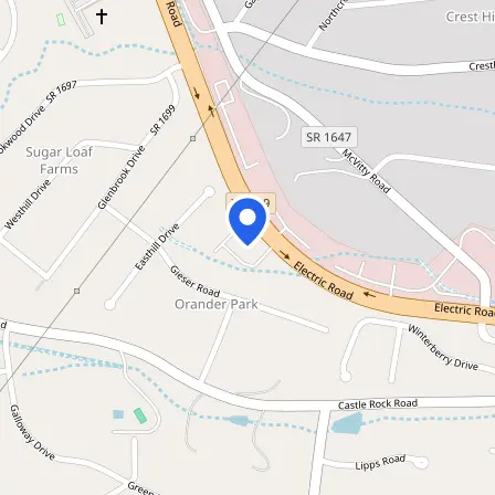 Map showing the location of Prometric in Cave Spring