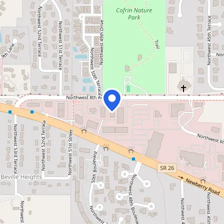 Map showing the location of Prometric in Gainesville