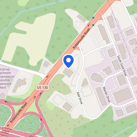 Map showing the location of Prometric Test Center in Hamilton Township
