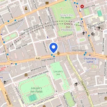 Map showing the location of Prometric Test Center in Greater London