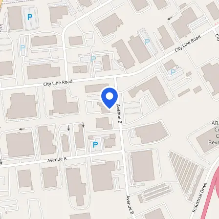 Map showing the location of Pearson Vue Database Services in Bethlehem