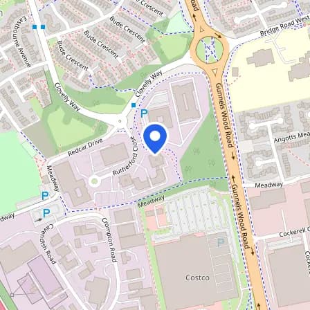 Map showing the location of Pearson Test Centre in Stevenage
