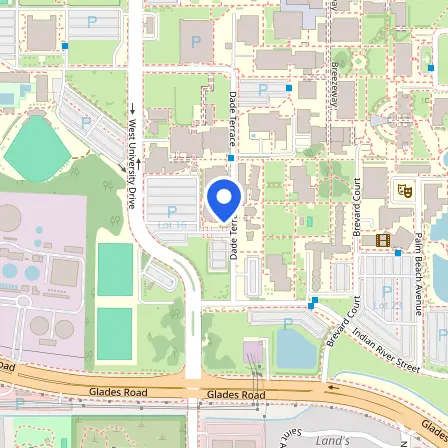 Map showing the location of Prometric Test Center in Boca Raton