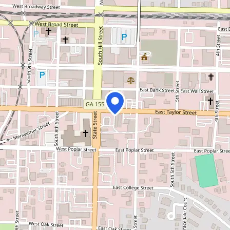 Map showing the location of Pearson Vue Testing Center at Liberty Technology in Griffin