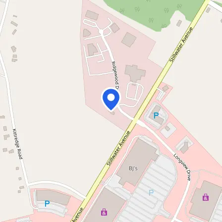 Map showing the location of Pearson Professional Center in Bangor
