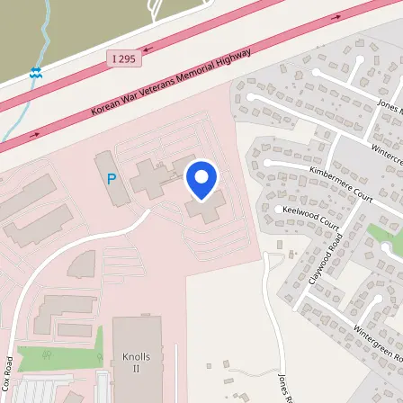Map showing the location of Pearson Professional Center Glen Allen in Richmond