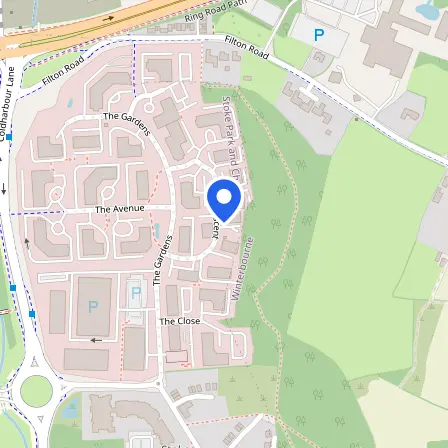 Map showing the location of Pearson Professional Centres in Bradley Stoke
