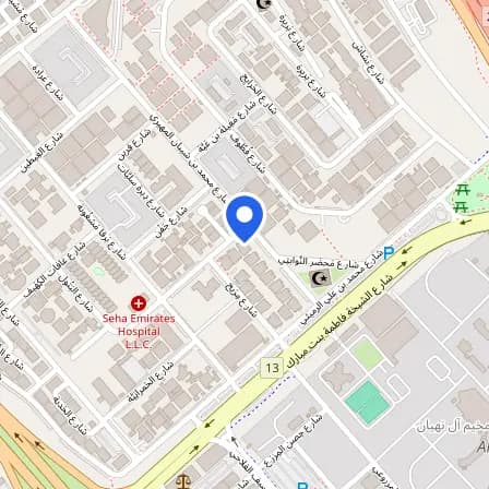 Map showing the location of Amideast Abudhabi TOEFL & Prometric Test Centre in Abu Dhabi