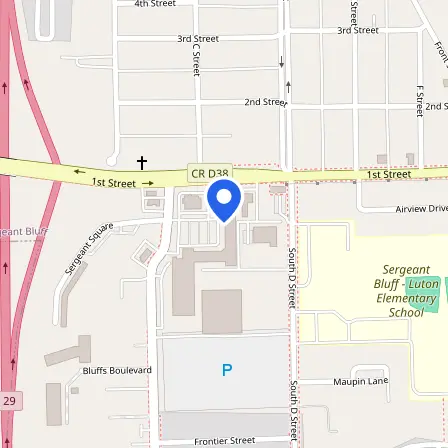 Map showing the location of Prometric Test Center in Sergeant Bluff