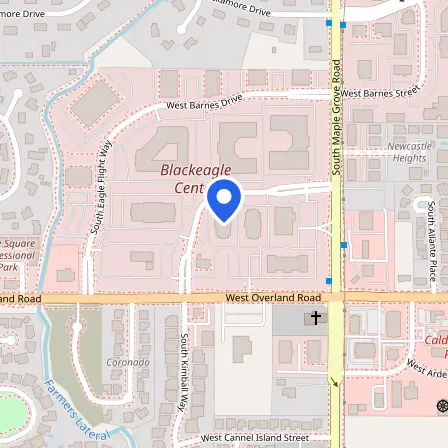 Map showing the location of Pearson Professional Center in Boise