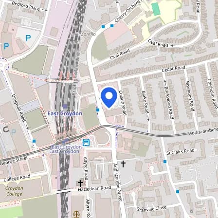 Map showing the location of Pearson Test Centre in Greater London