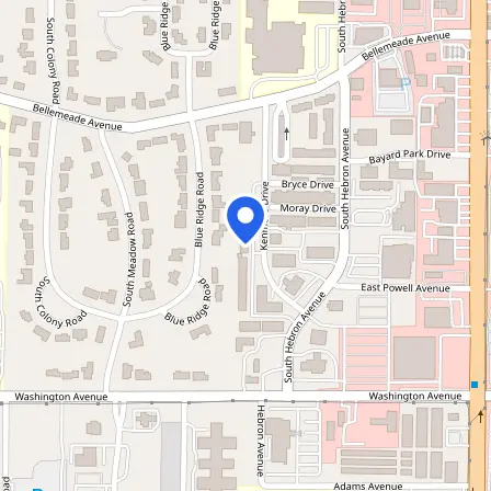 Map showing the location of Prometric Test Center in Evansville