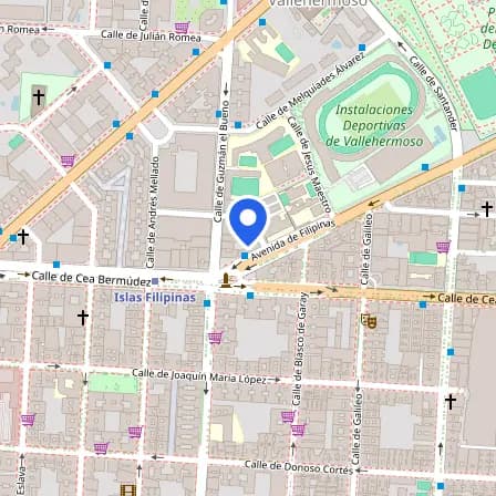 Map showing the location of Prometric in Madrid