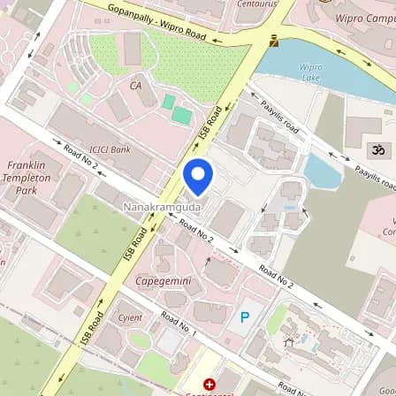 Map showing the location of Prometric Test Center in Hyderabad