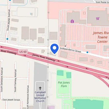Map showing the location of Prometric Testing Center in Springfield